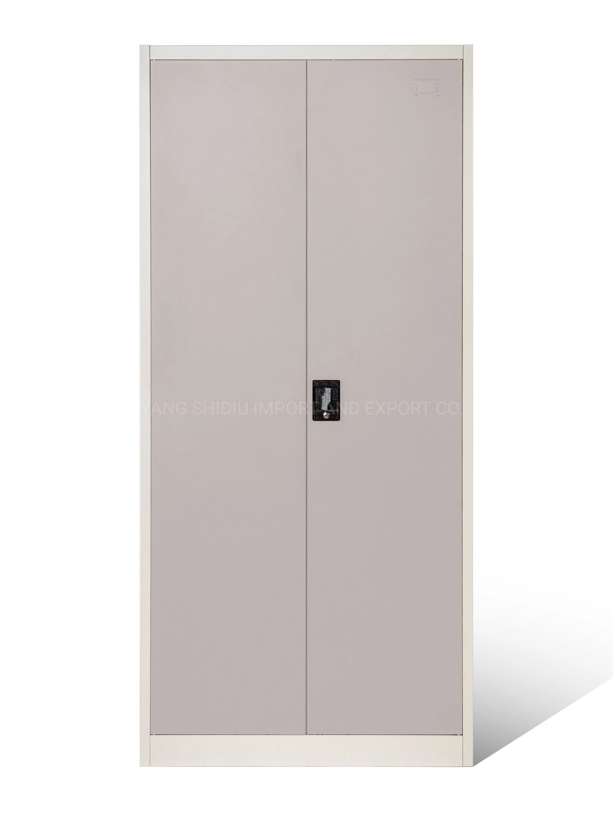 Kd Office Metal Cupboard Full Height 2 Door Steel File Cabinets Furniture with Adjustable Shelves