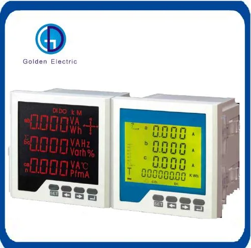 Three Phase Intelligent Digital Current Meter Multi-Functional Monitor and Control Meter with High-Precision LCD/LED Display