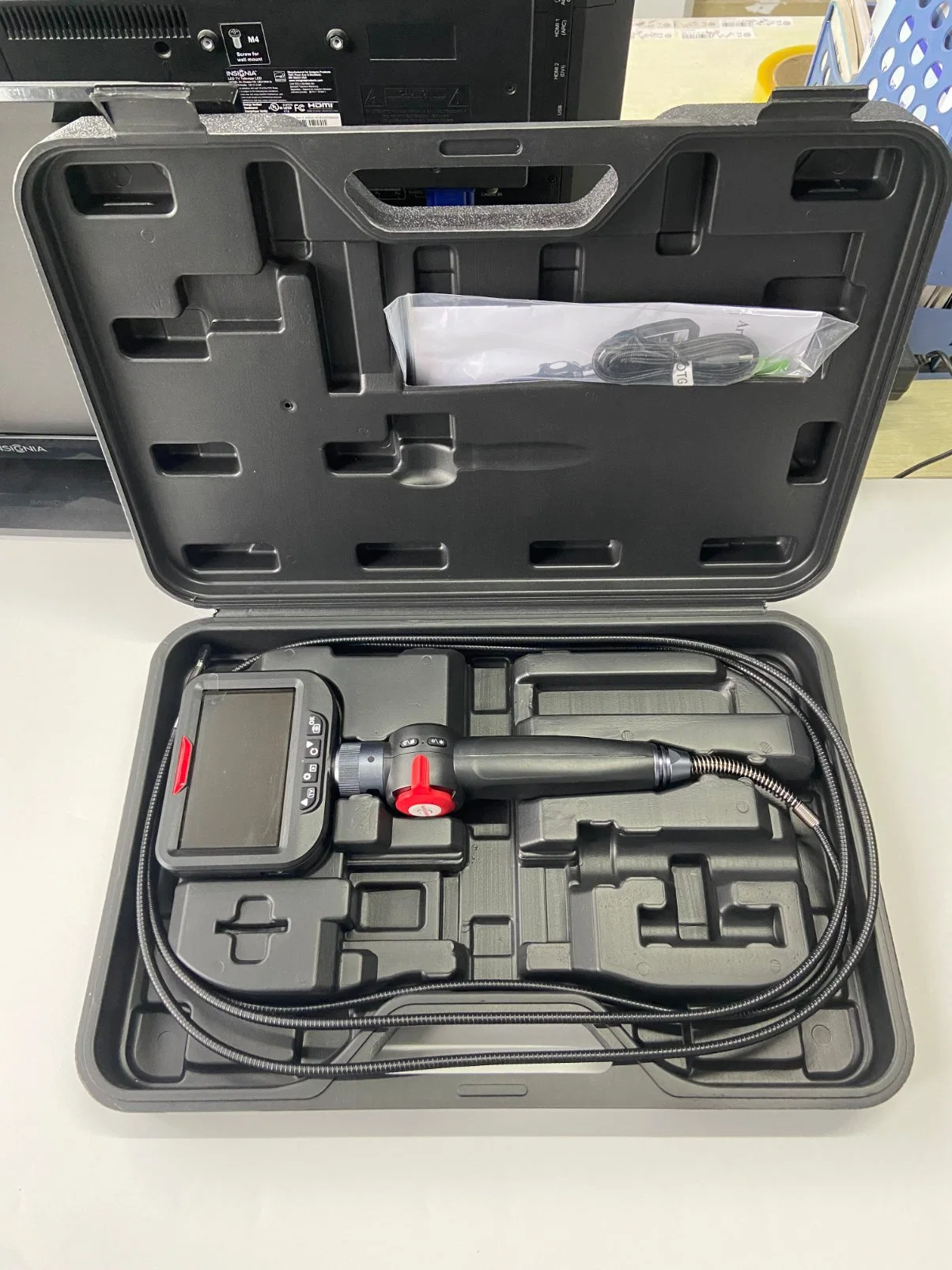 Reparación de automóviles de la herramienta de diagnóstico de 4.5 pulgadas portátil de Monitor de vídeo Industrial boroscopio para motor