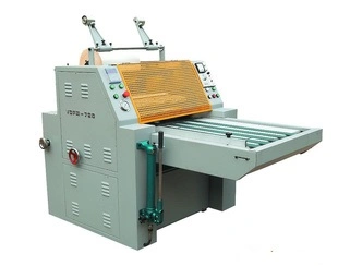 Manual Lamination with Hydraulic Heat Press Paperboard Laminating Machine