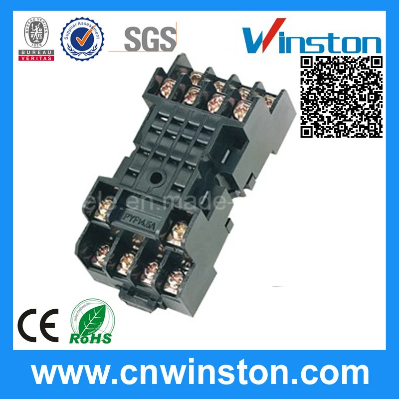 Miniature General Purpose 300VAC 10A Remote Electric Rail Solid State Plastic Relay Socket