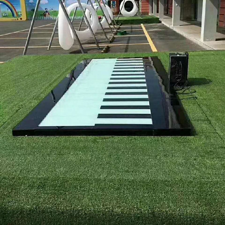 Waterproof IP67 Inductive RGB Change with Voice LED Lighting Dance Giant Floor Piano for Outdoor Event