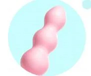 Pink Jelly Silicone Anal Plug Adult Sex Products for Gay Man