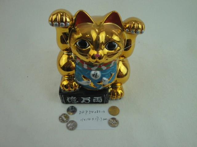 Lucky Cat Maneki Neko and Porcelain Lucky Cat and Creamic Fortune Cat for Sale