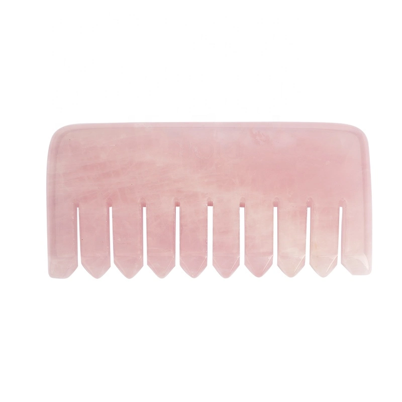 Juego de peine de pelo de jade Gua Sha