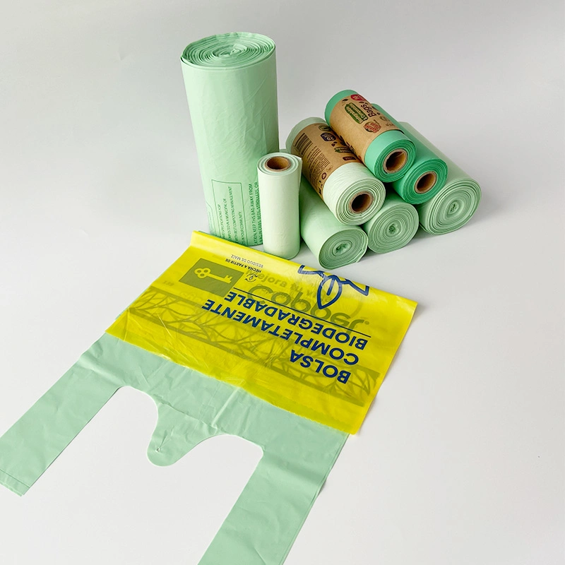 Eco Friendly 100% Biodegradable Cornstarch Trash Bags and Compostable Garbage Bags