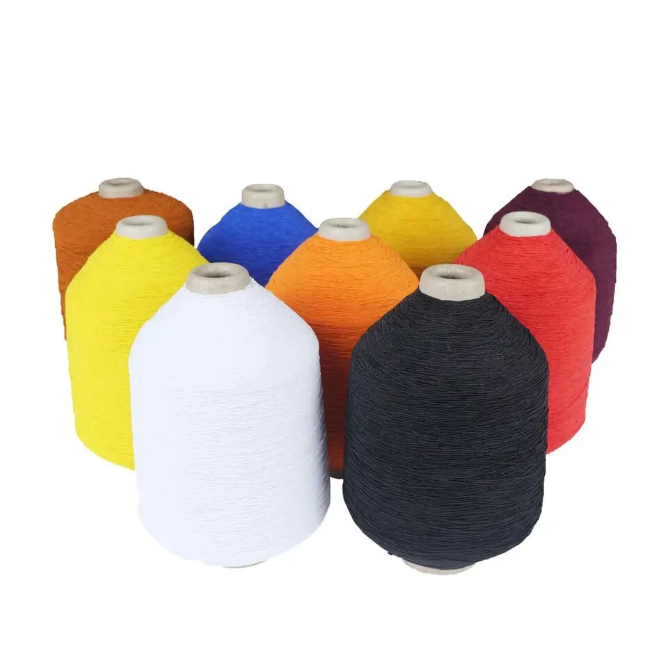 Dyed Polyester Rubber Thread/Elastic Yarn 90# 100# for Socks