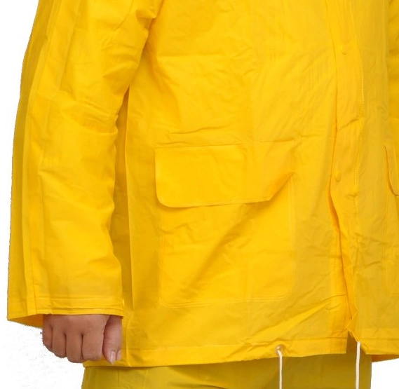 Men PVC Rainwear Reflective Safety Workwear Waterproof Suit