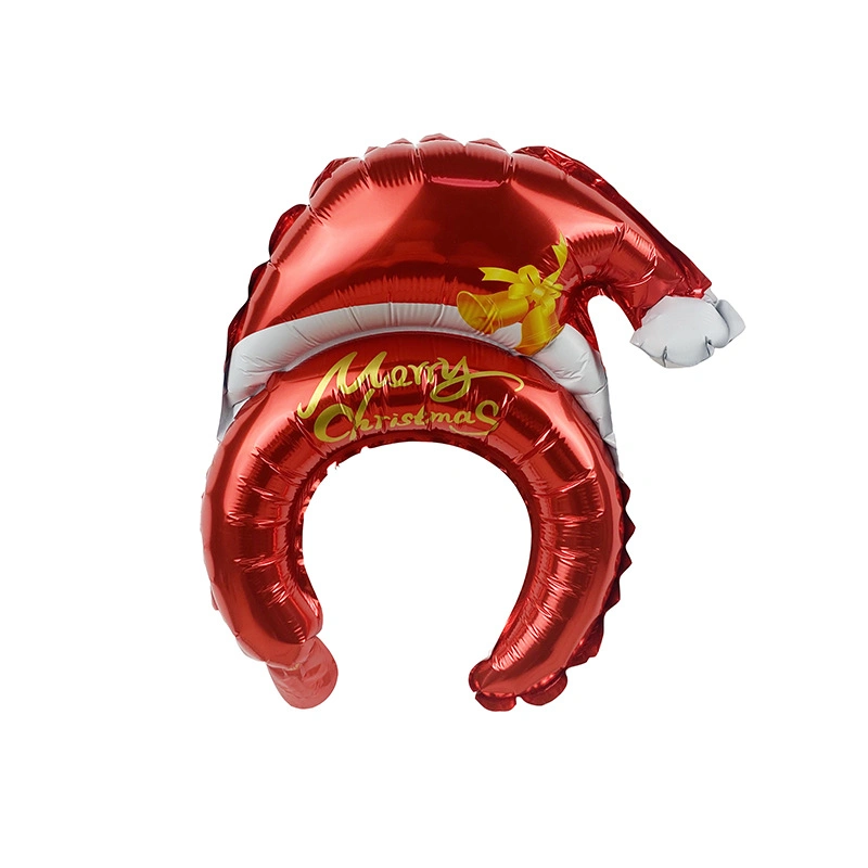 Party Dekorative Spielzeug Haarzubehör Weihnachten Stirnband Aluminium Film Ballon Kopfschmuck Aufblasbarer Haarband Ballon