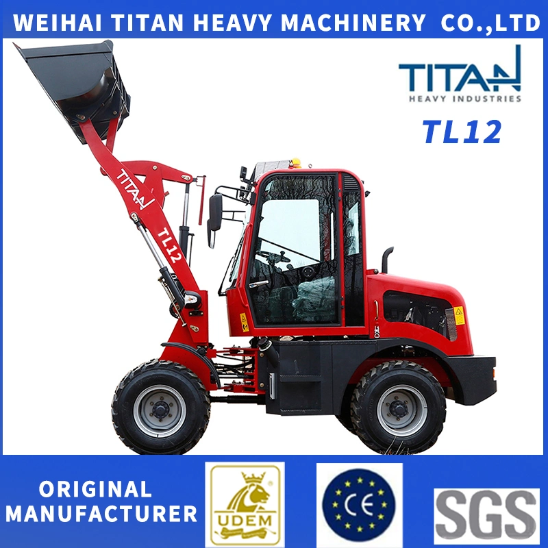 China Titan Design Mini Underground Small Front End Auto Farm Avant 1.2t 12 Zl12 Zl12f Yard Big Tractor Wheel Loaders for Sale