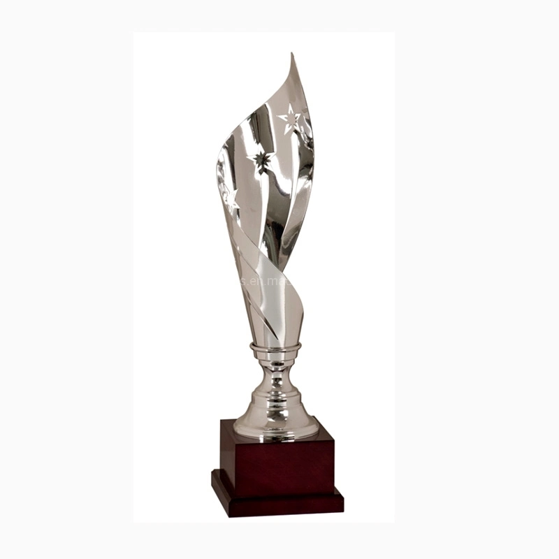 Manufacture Metal 3D Gold Troch Trophy Cup Promotion Personal Design Silver Trophy Gift (09)