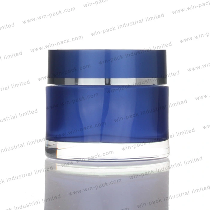 Winpack Fancy Luxury Cobalt Blue Acrylic Jar Cream Cosmetics Packing 15g 30g 50g