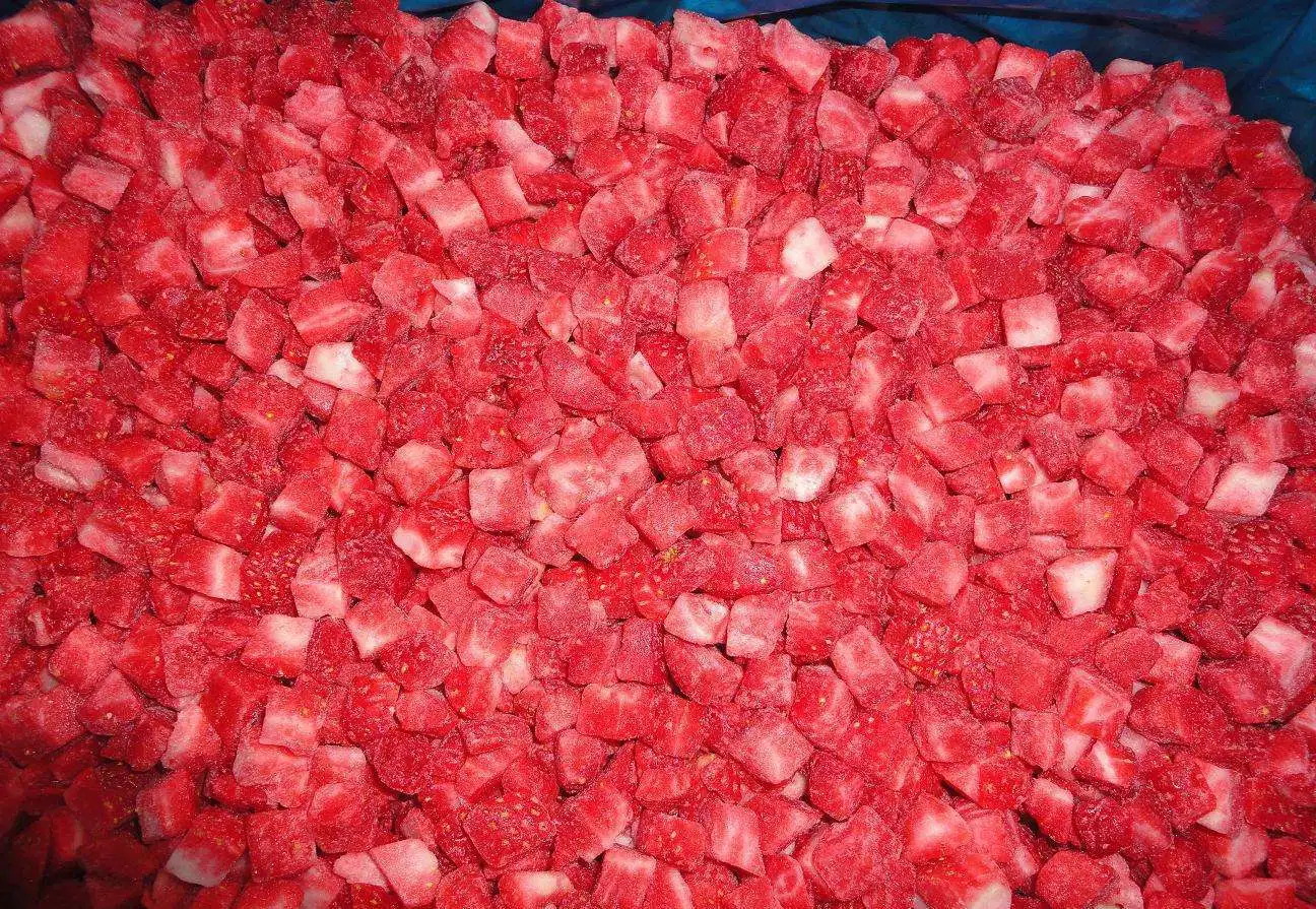 Fresas congeladas trocitos de fruta congelada de fresas congeladas