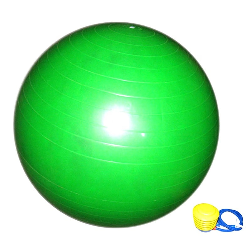 Eco Friendly Customized Color Inflatable PVC Exercise Stability Yoga Balance Ball