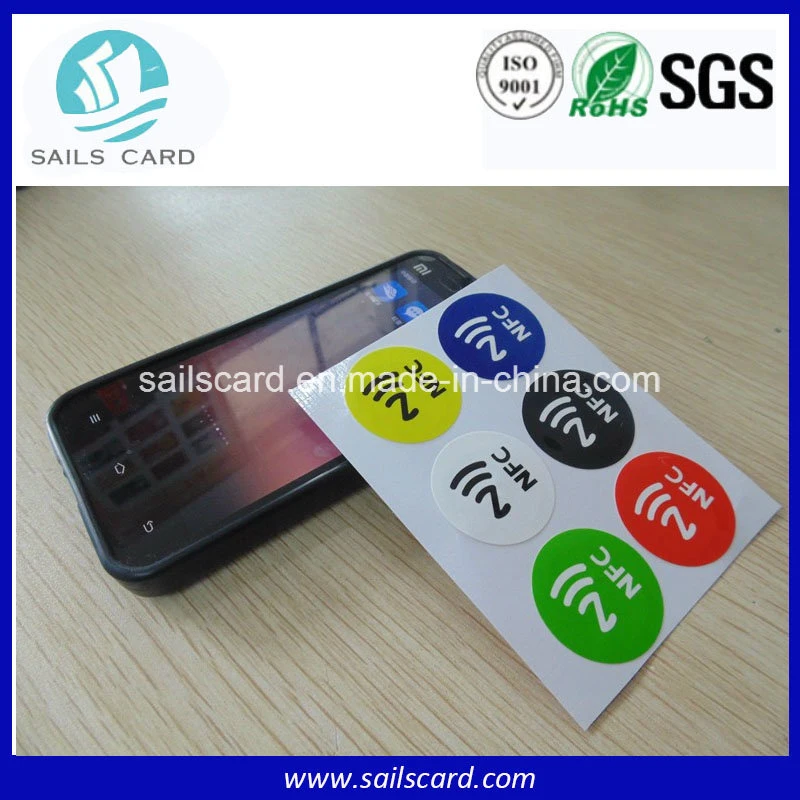 Hf 13.56MHz NFC Ntag203, Ntag213, Ntag215, Ntag 216 RFID Sticker