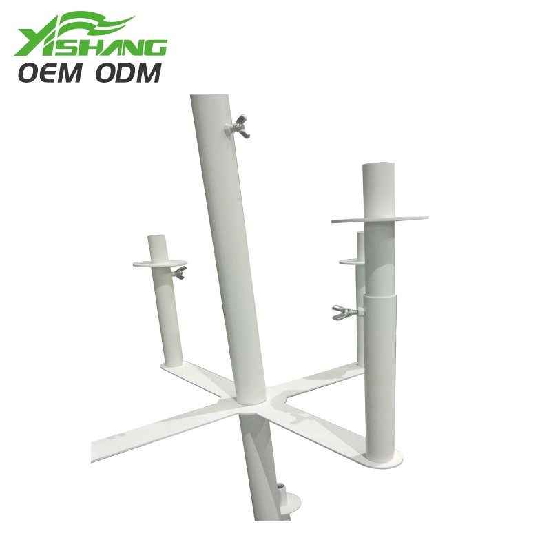 OEM White Round Metal Hair Accessories Display Stand / Rack