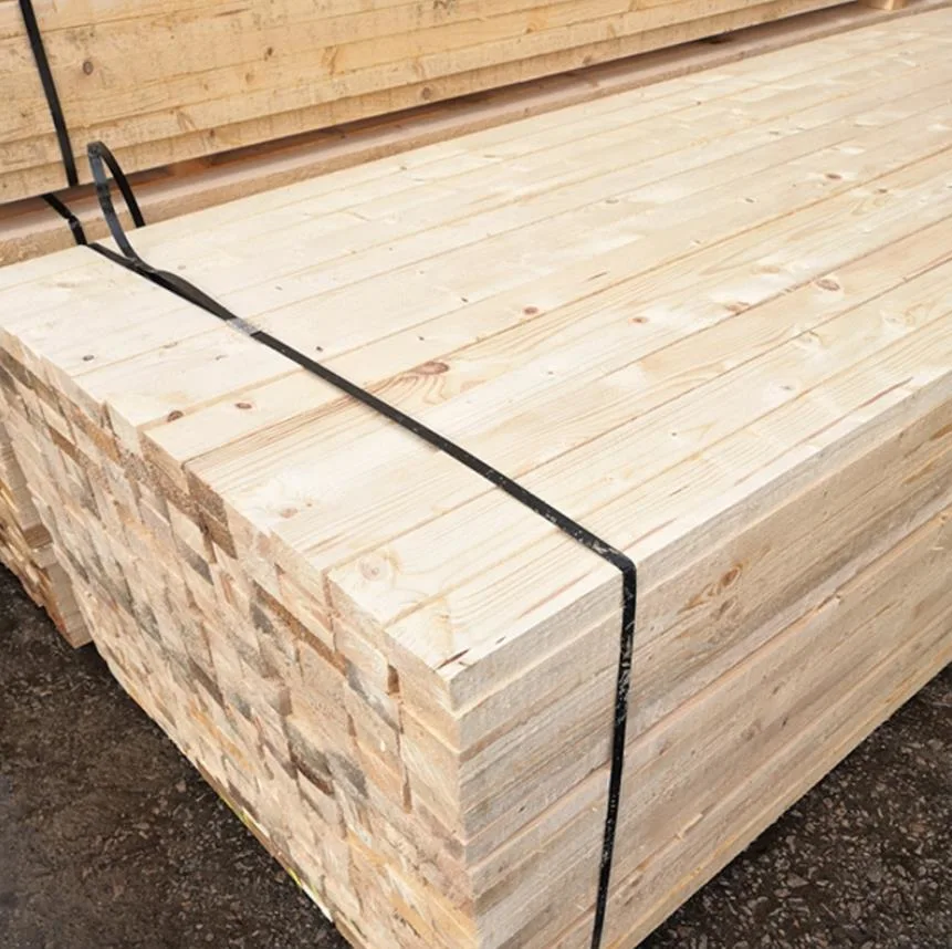 Processing Plant Construction Square Wood Engineering Wooden Square Bridge Tie Hemlock Camphor Pine Radiation Pine Flower Flag Pine White Pine Square