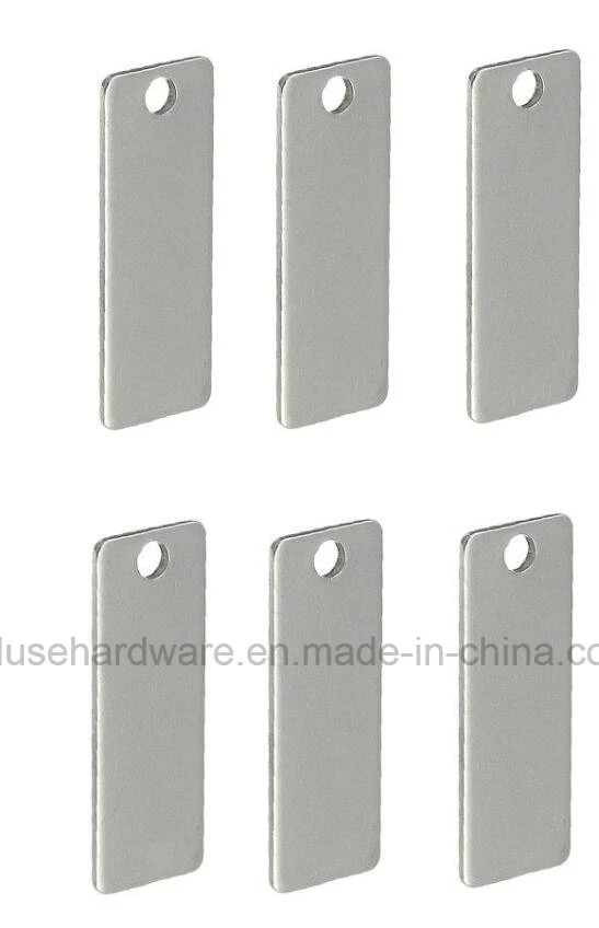 25X9mm Metal Rectangle Blank Coin Engraving Stamping Charms Tags Pendant