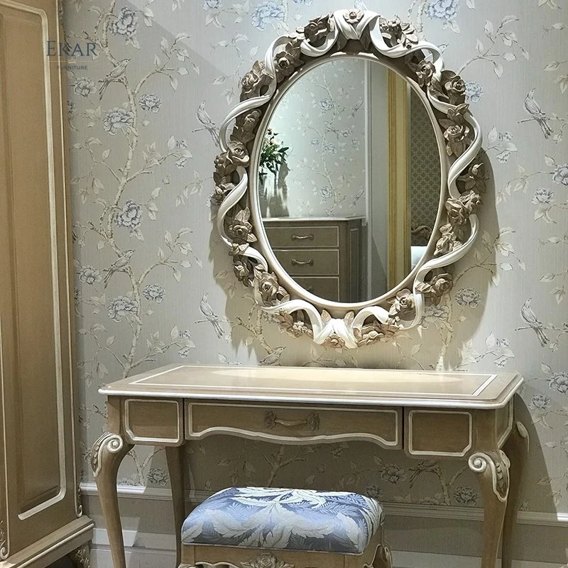 Salle de séjour Meubles de style ancien Euronails Charmsg Mirroir Bedroom composent la décoration comme photo de miroir de l'Europe Home Decor Bois