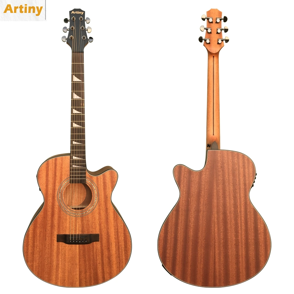 Nouveau procédé Multicolor Series Matt Finish acajou Guitare acoustique 40′ Guitarra