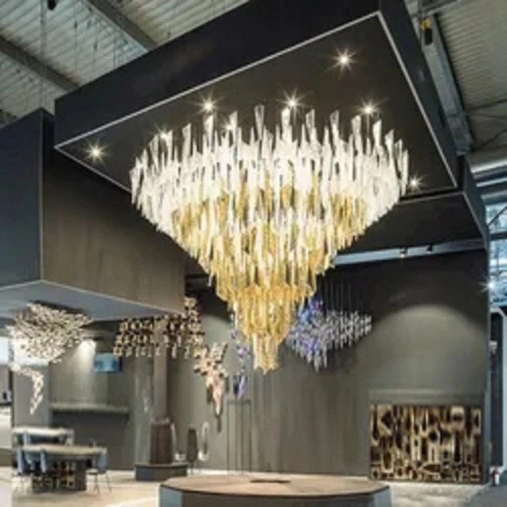 Modern Glass Crystal Lighting LED Luxury Fancy Lamp Home Hotel Interior Decoration Chandelier