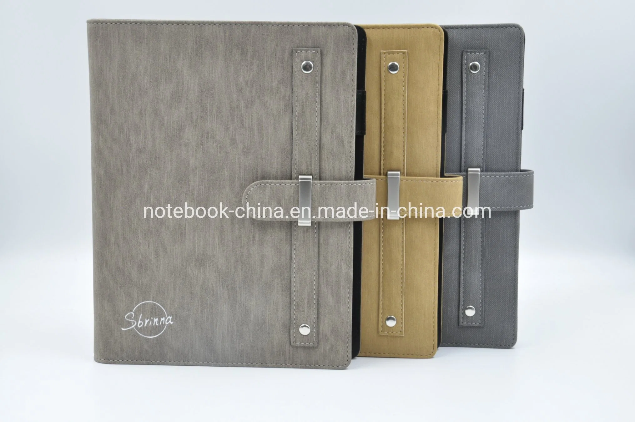 PU Leather Material A5 Diary for Students Planner with Pen Holder Custom Logo