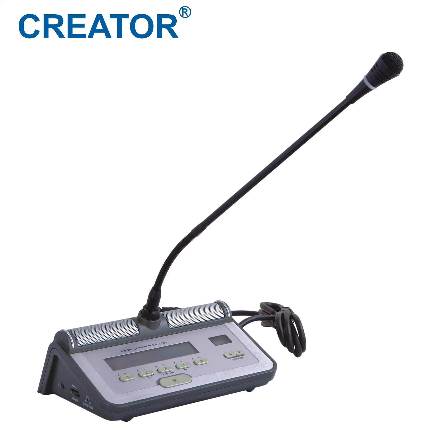 Discussion & Voting Conference Room Audio System Microphone with Nameplate Display