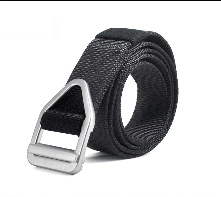 Unisex Belt Alloy Double Ring Buckle Belt Cowboy Outdoor Sports Fashion Casual High quality/High cost performance Belt