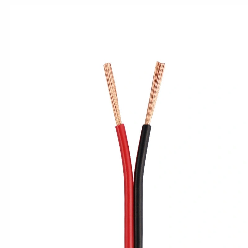 El cable rojo y negro al por mayor de la fábrica paralelo doble el cable 22AWG 20 terminales de batería Cable de alimentación de alambre