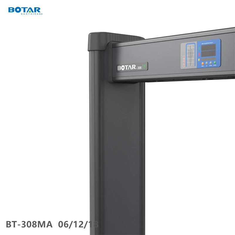 2023 New Full Body Walk Through Metal Detector 18 Detection Zone 308mA High Sensitivity