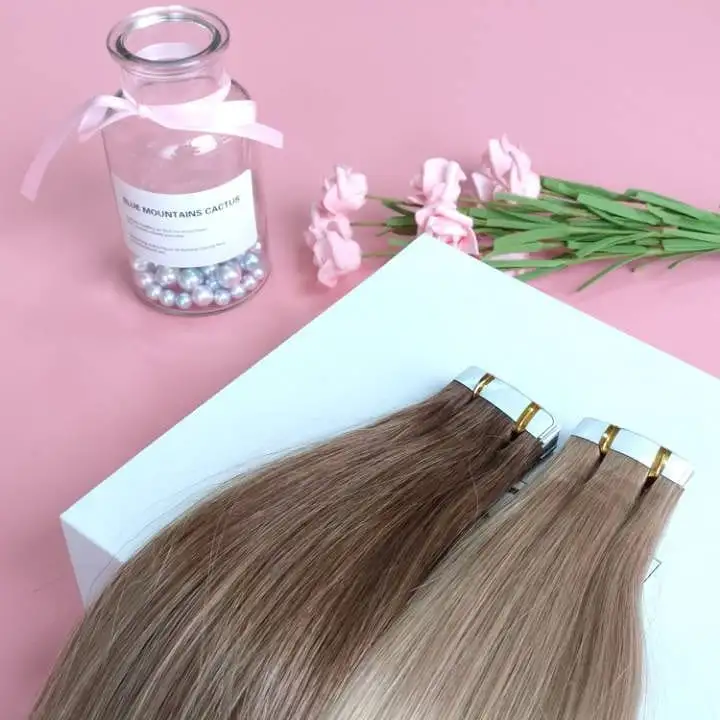 Denghao doble de la fábrica de cintas de pelo dibujados Extensiones de Cabello