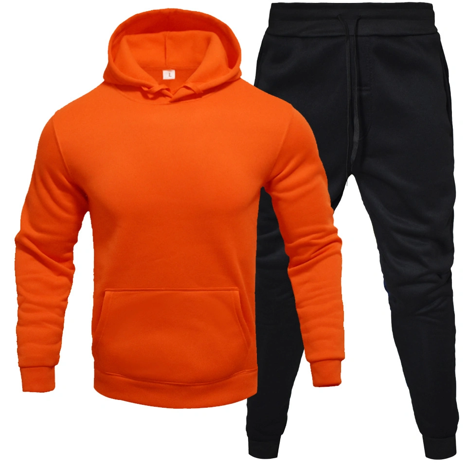 Plus Size Sports Gym Cotton Jogger Suits para hombre