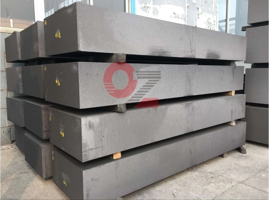 Good Lubrication and Low Ash Graphite Blocks for Steel Making