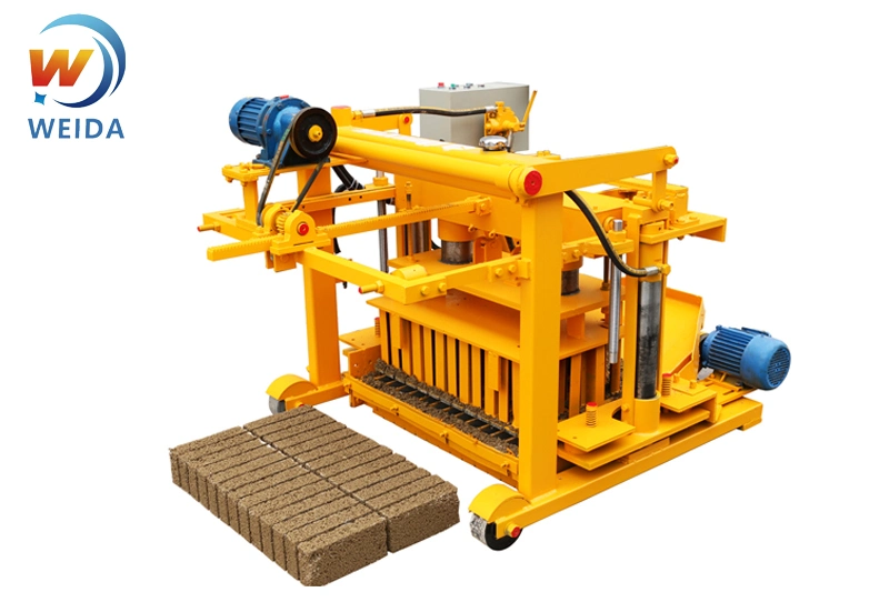 China Cement Concrete Stone Paving Mobile Brick Making Machine