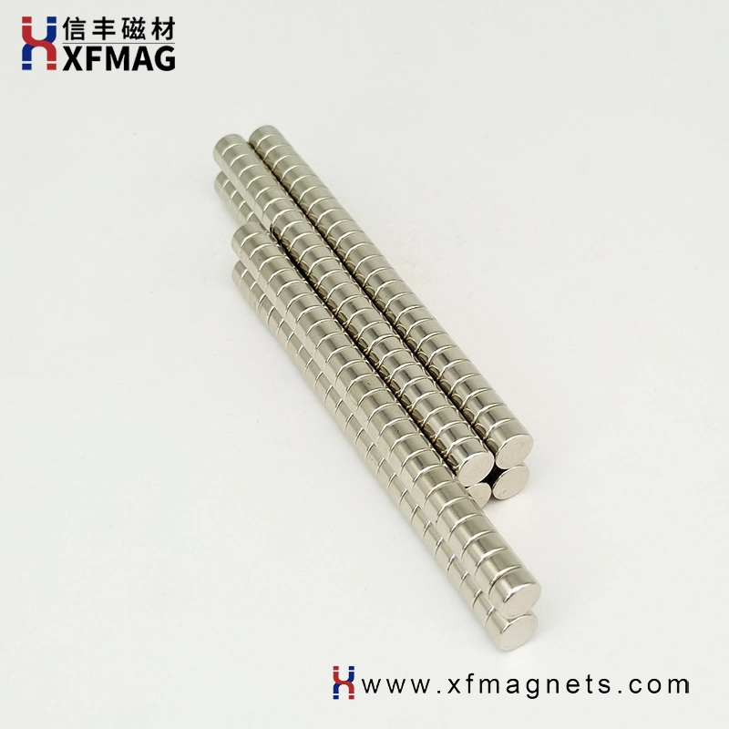 Customized Size Magnet Ball Ni Coated Neodymium Magnet Small Disc Magnetic Material