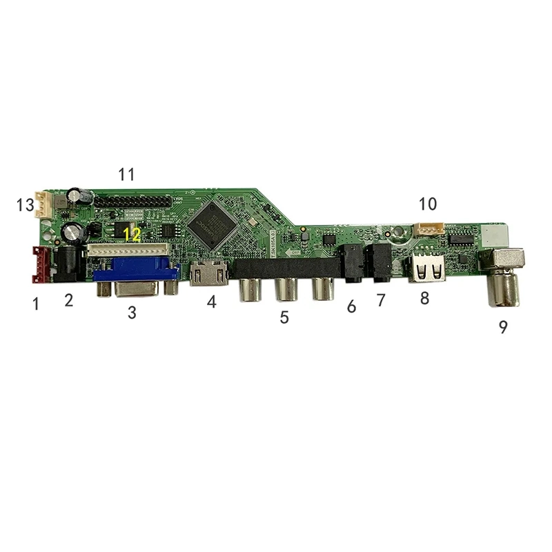 Universal TV Board T. Sk105A. 03 LCD TV Motherboard with Remote Control TV Main Board