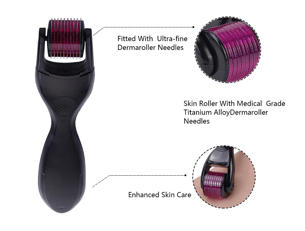 Hautpflege 3 in 1 Derma Roller mit Titannadeln