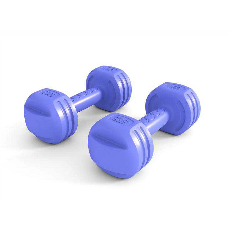 Vinilo Hex barato elevación de manos Equipo de gimnasio Peso elevación de poder Entrenamiento Color relleno de arena Perro de mano Dumbbell Equipo de gimnasio Dumbbell