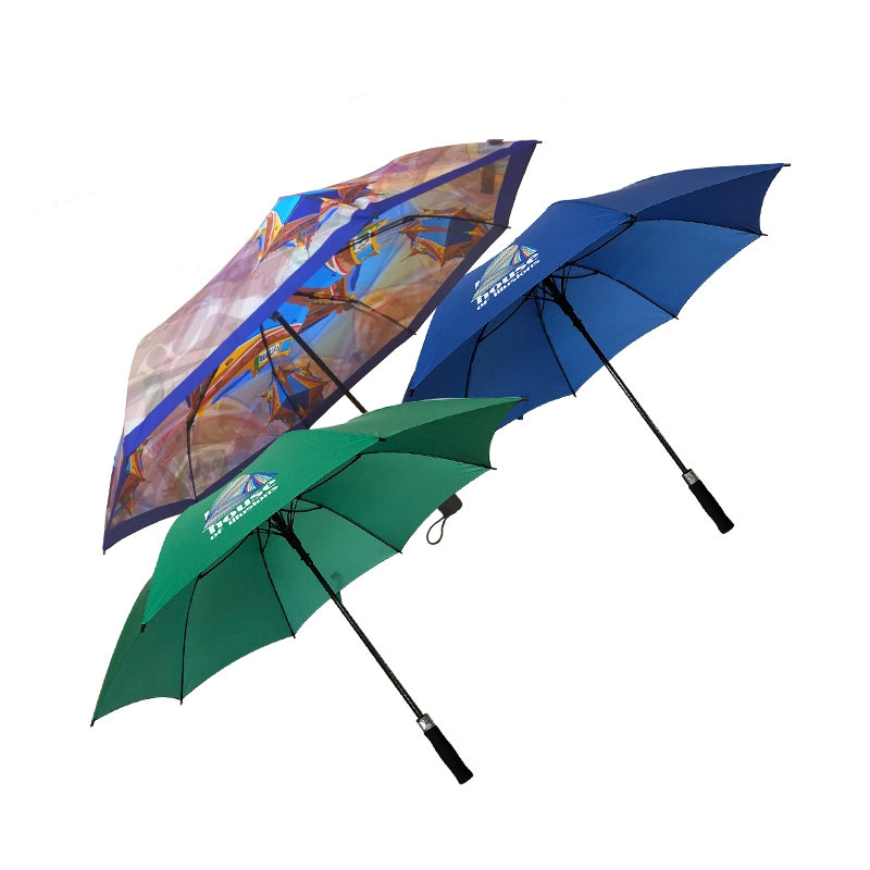 Windproof Fibreglass with Foam Handle UV Protect Golf Umbrella