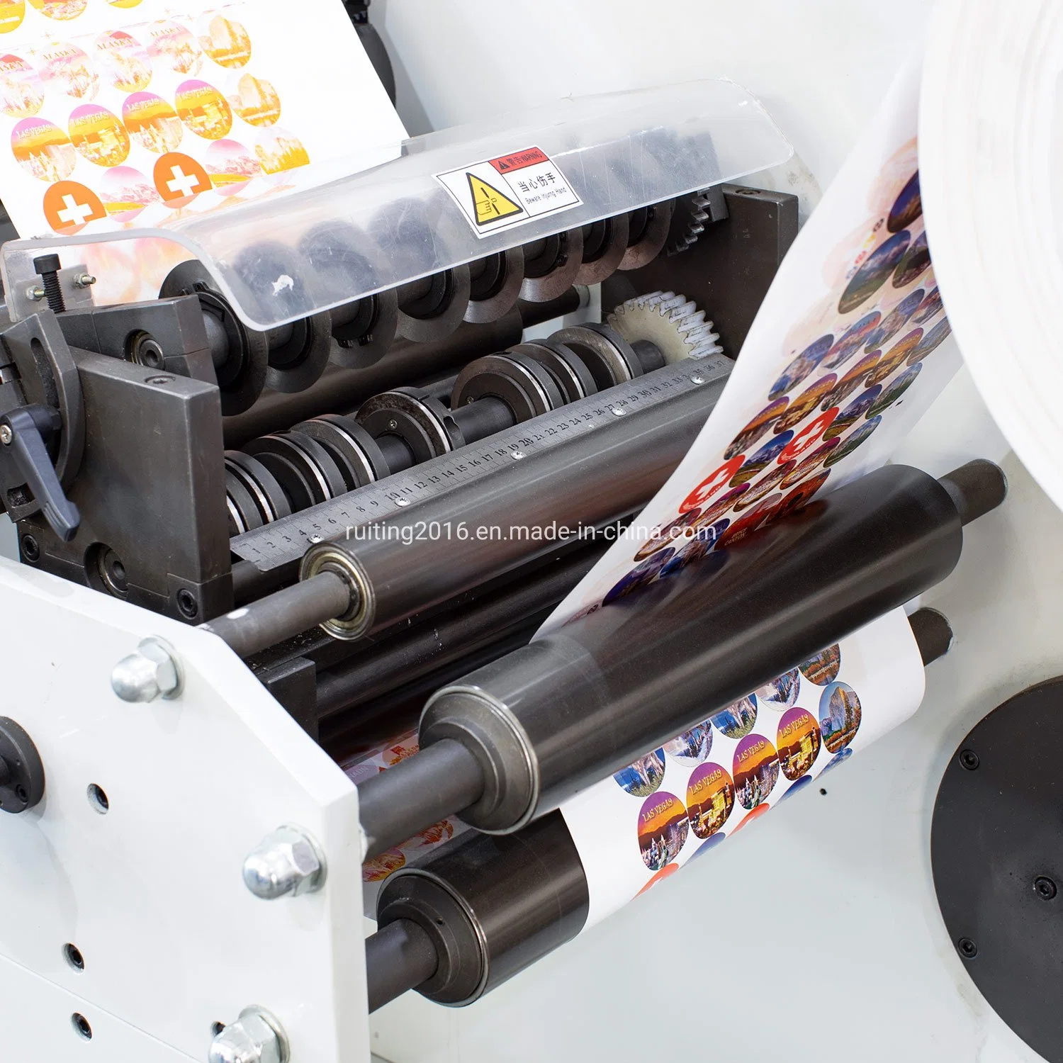 Rtry-520d Automatischer Filmdrucker 4 Farbe LED UV Aluminium Folie Flexo-Druck und die Schneidemaschine Hersteller Preis