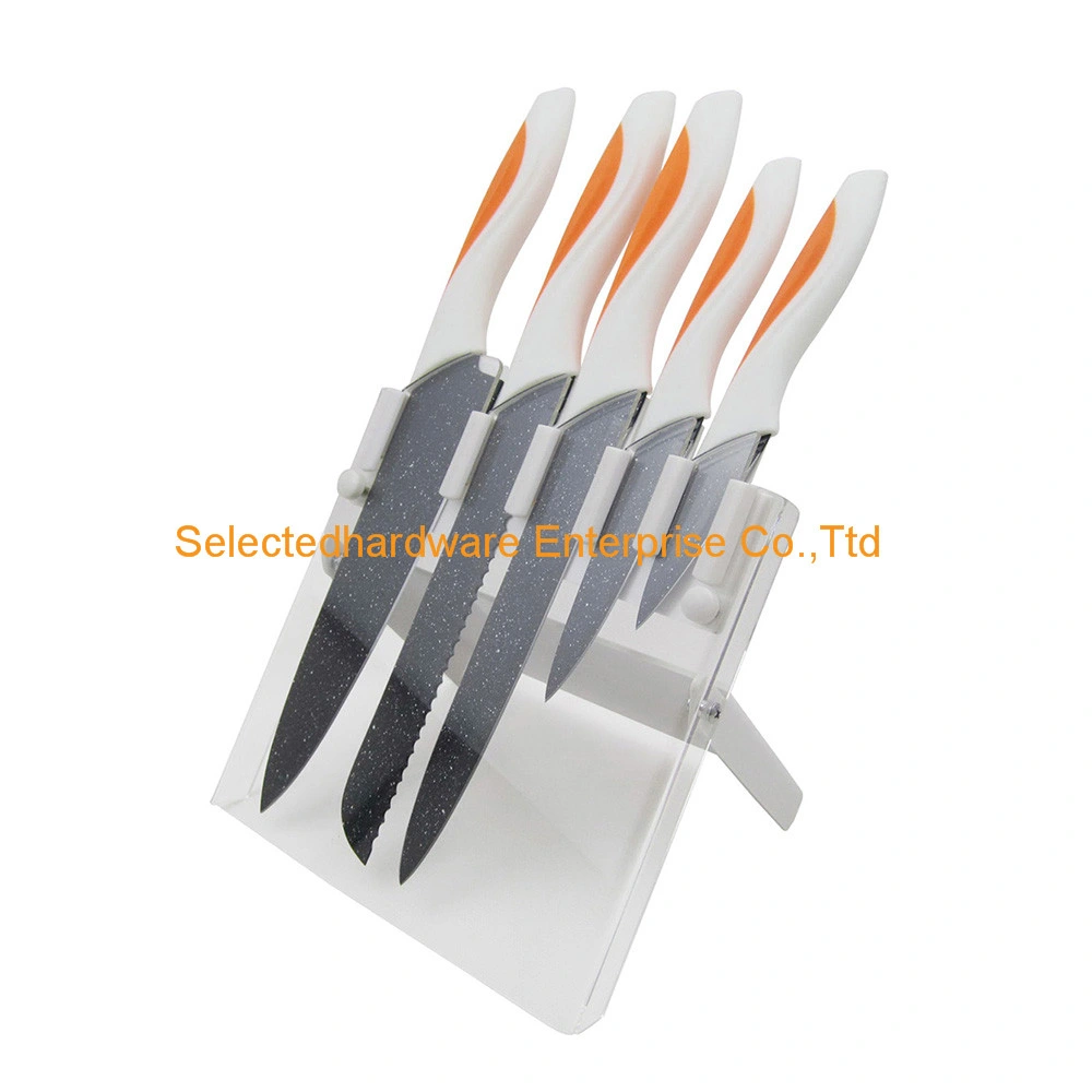 6-Piece Kitchen Knife Set with Non-Stick Rust-Proof Blade