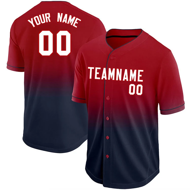 Broderie personnalisée en jersey de baseball entièrement teint Sublimation Softball Jerseys Softball Ensemble en jersey