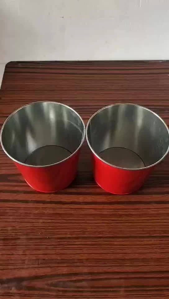 Professional Cocktail Shaker Set Tinplate Box Round Can Ice Beer Bucket