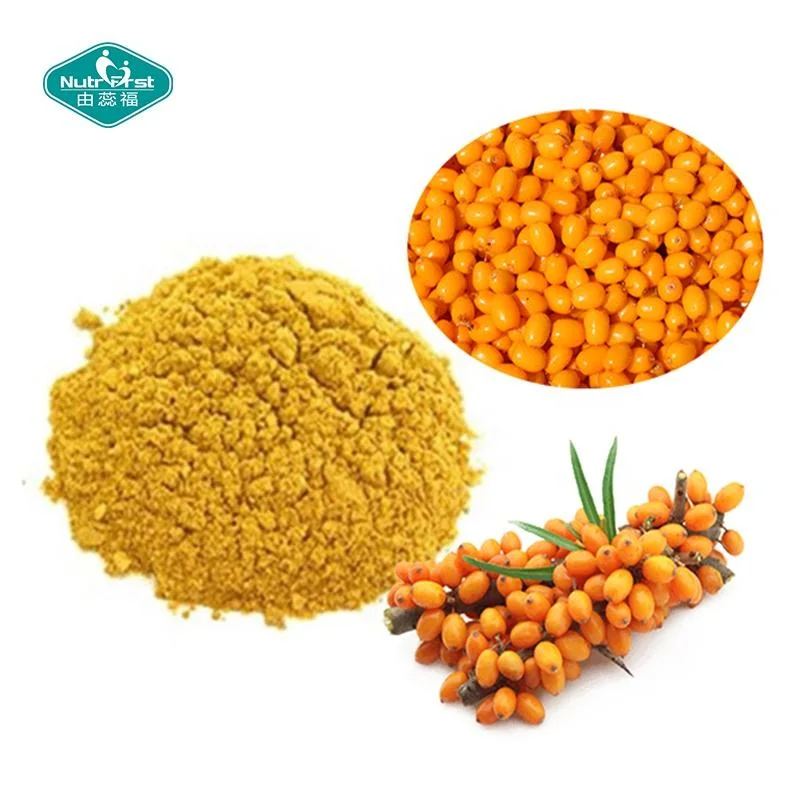 Fruit Extract Spray Dried Powder Seabuckthorn Flavone Powder Hippophae Rhamnoides. L