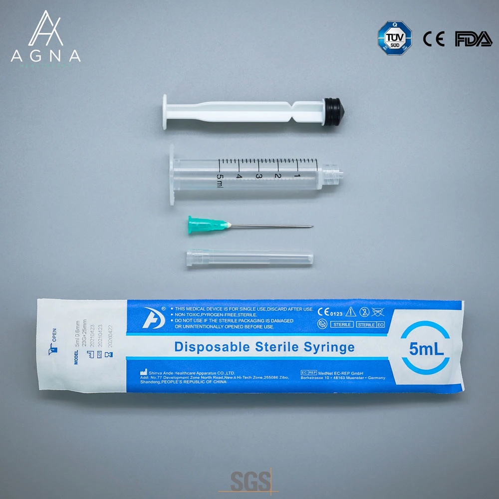 Disposable Luer Lok Syringe Wholesale/Supplier Medical Supplies Online Disposable Luer Lock Syringe with Needle 5ml Medical Instruments