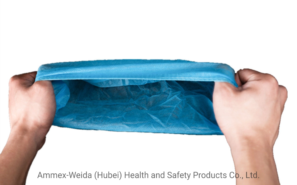 استخدام طبي شامل مضاد للساكن قابل للاستخدام مرة واحدة غطاء حذاء من النسيج غير المحبوك