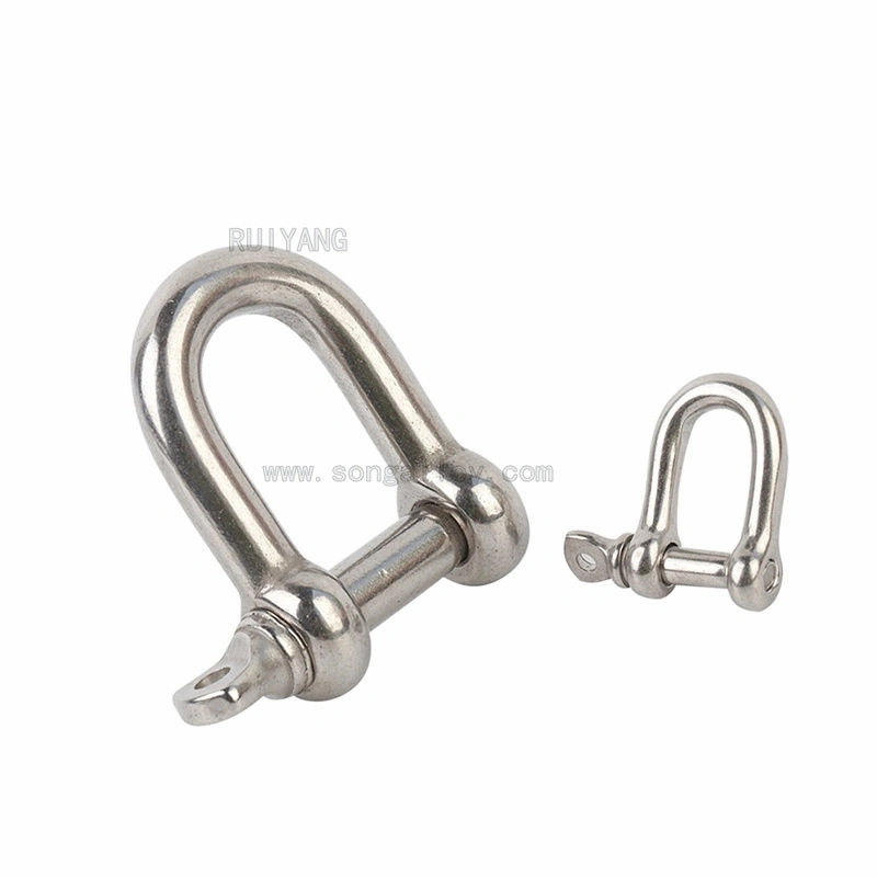 European Dee Shackles in Stainless Steel for Riggings