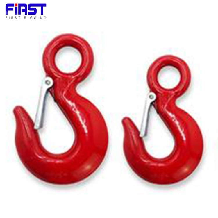 G70 Us Type Alloy Steel 320c Safety Locking Lifting Eye Hooks