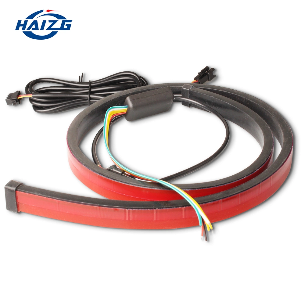 Haizg Auto Parts 100cm Red 10W Waterproof Brake Lamp LED Brake Light Red Tail Light Mount Stop Lamp DRL