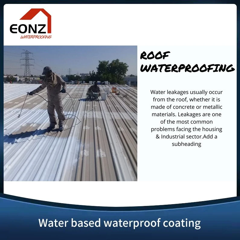 20kg Colorful Water Based Acrylic Waterproofing Liquid Coating